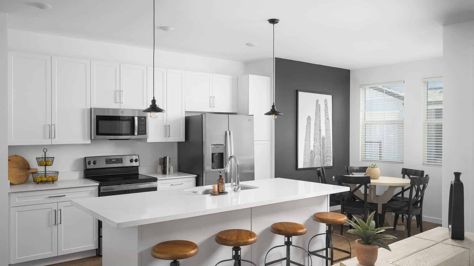 Kitchen island with seating