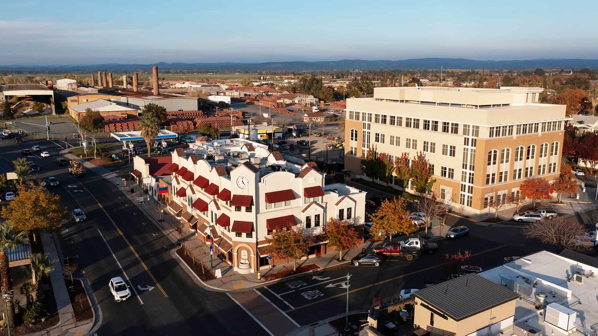 Downtown buildings in Lincoln CA