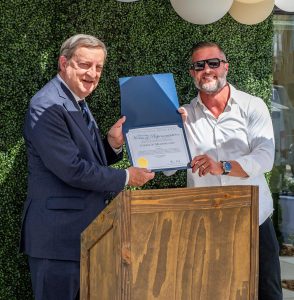 Presentation of Certificate of Recognition at Ribbon Cutting Ceremony at Cyrene at Meadowlands in Lincoln, California