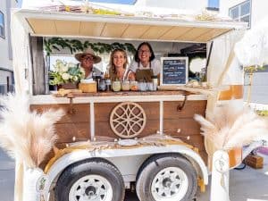 Rolling Beverage Station at Leasing Launch Block Party at Cyrene at Meadowlands in Lincoln, California