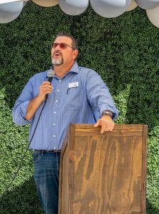 Tom Indrieri, CEO, Lincoln Area Chamber of Commerce at Ribbon Cutting Ceremony at Cyrene at Meadowlands in Lincoln, California